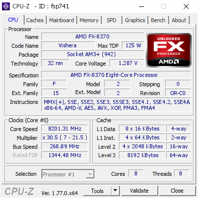 Разгон процессора AMD FX-8370