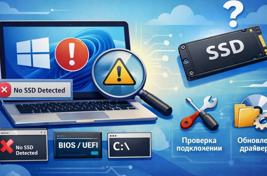Компьютер не видит SSD или HDD: как определить неисправность накопителя и избежать потери данных